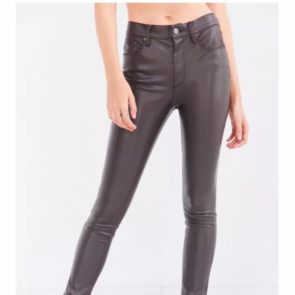 BDG faux leather brown pants size 29